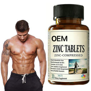 Tabletas <span class=keywords><strong>de</strong></span> Gluconato <span class=keywords><strong>de</strong></span> <span class=keywords><strong>Zinc</strong></span> <span class=keywords><strong>de</strong></span> Alta Potencia, Fórmula Diaria OEM, Certificadas por GMP e ISO9001 - Product Image 1