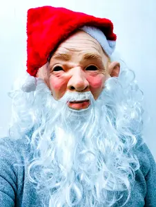 <span class=keywords><strong>หน้ากาก</strong></span>ซานต้าคริสต์มาสทำจากยางลาเท็กซ์ พร้อมหมวกซานต้าสีแดงและเครา <span class=keywords><strong>ชุด</strong></span><span class=keywords><strong>หน้ากาก</strong></span>สวมศีรษะ อุปกรณ์ประกอบฉากสำหรับงานปาร์ตี้<span class=keywords><strong>แฟนซี</strong></span>และงานสวมหน้ากาก - Product Image 4