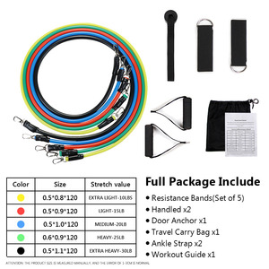 En STOCK, <span class=keywords><strong>juego</strong></span> de bandas elásticas de goma para entrenamiento con resistencia de 11 uds, Kit de bandas de resistencia GMY - Product Image 3