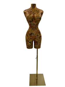 Maniquí de arte de collage + Acabado de papel con patrón egipcio + Maniquíes de medio cuerpo + Maniquí femenino A04 - Product Image 3