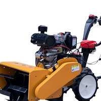 Motoculteur diesel KELESEN pour jardin et agriculture, mini-tracteur rotatif, machine de désherbage agricole