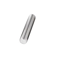 304 316 Stainless Steel Fully Threaded Stud All Thread Rod Custom Length Threaded Bar Factory Stock