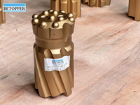 Foret rotatif de haute qualité et durable pour usine, foret à roche fileté T45 de 89 mm avec bouton-poussoir, qualité supérieure