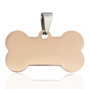 الشركة المصنعة مخصص شخصية معدنية فارغة الفولاذ المقاوم للصدأ ، قلادة الحيوانات الأليفة معرف العلامات الكلب العلامة النقش الشعار - Product Image 6