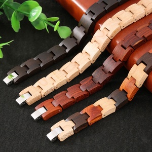 Pulsera de madera hecha a mano para hombre, elegante y Natural, pulsera de madera - Product Image 5