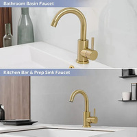 Robinet de cuisine pivotant en forme de L, design minimaliste moderne Wayon, pour maison contemporaine