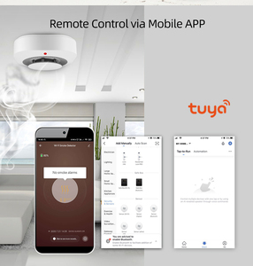 Détecteur <span class=keywords><strong>de</strong></span> <span class=keywords><strong>fumée</strong></span> photoélectrique puissant 95 dB compatible avec Alexa, <span class=keywords><strong>Google</strong></span> Home et l'application Tuya, détecteur <span class=keywords><strong>de</strong></span> <span class=keywords><strong>fumée</strong></span> et d'incendie haute sensibilité - Product Image 5