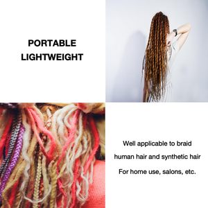Machine à <span class=keywords><strong>dreadlocks</strong></span> électrique pour salon de coiffure, outil automatique de fabrication de <span class=keywords><strong>dreadlocks</strong></span> pour extensions de cheveux humains - Product Image 6