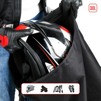Sac de voyage portable pour moto SLKE, en tissu Oxford, grande capacité 30L, étanche, avec serrure à code, rangement pour casque, conduite en plein air
