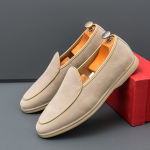 Vendita all'Ingrosso Nuove Scarpe da <span class=keywords><strong>Uomo</strong></span> Primavera Estate in Pelle Scamosciata Effetto Ghiaccio con <span class=keywords><strong>Tacco</strong></span> Inclinato, Scarpe da Barca Stile Yacht, Mocassini Casual da <span class=keywords><strong>Uomo</strong></span> - Product Image 2