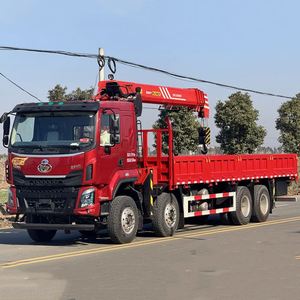 Grúa Montada en Camión Dongfeng 8x4 de 12 Toneladas con Brazo Recto para Ingeniería Eléctrica Municipal, Vehículo de Elevación y Transporte - Product Image 2
