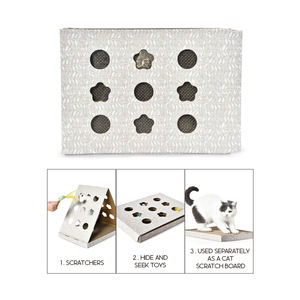 Groothandel Kat Krabkussen Huisdier Accessoires Grappig Speelgoed Kat Karton Krabben Met Bal Speelgoed <span class=keywords><strong>Catnip</strong></span> Groot - Product Image 2