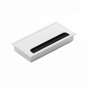 <span class=keywords><strong>Cache</strong></span>-trou de câblage en alliage d'aluminium pour bureau et <span class=keywords><strong>meuble</strong></span> <span class=keywords><strong>TV</strong></span> - Design minimaliste moderne électroplaqué - Product Image 5