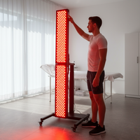 Appareil PDT portable SAIDI avec 5 longueurs d'onde, thérapie par lumière rouge infrarouge, soulagement de la douleur en salle de sport, panneau lumineux LED à double puce pour thérapie par la lumière