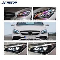 Phares HETOP W117 CLA 2014-2020, couleur RGB, mise à niveau personnalisée spéciale, phares avant CLA220 CLA45 CLA260, phares LED pour Benz