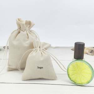 Bolsas de Algodón con Cordón y Logotipo Personalizado, Bolsas de Muselina para Guardar Regalos - Product Image 1