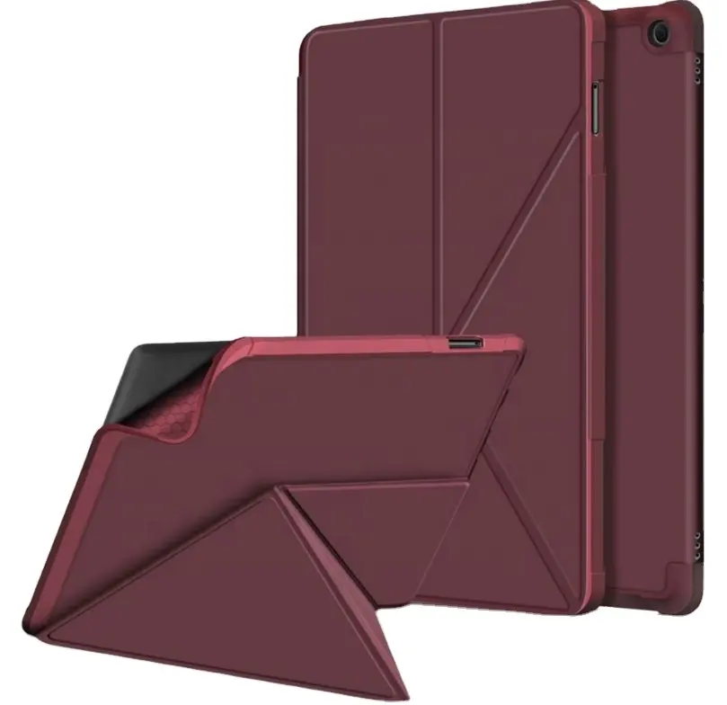 PU Leather Multi angle Stand Smart Cover Case for new Kindle Fire HD 10 and HD 10 Plus 2021