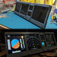 Periféricos para Simulador de Vuelo A320, Unidad de Pantalla LCD de Control, Pantalla LCD para Juegos de Simulación de Vuelo