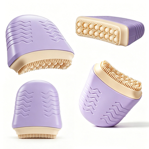 Cepillo de Masaje Linfático de Silicona de Doble Cara, Cepillo Ergonómico para Moldear el Rostro, Cepillo Linfático de Silicona Suave Personalizable - Product Image 1