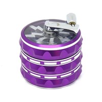 Accessoires pour fumeurs Logo personnalisé 4 pièces en alliage de zinc Broyeurs d'épices à tabac Broyeur d'herbes à base de plantes