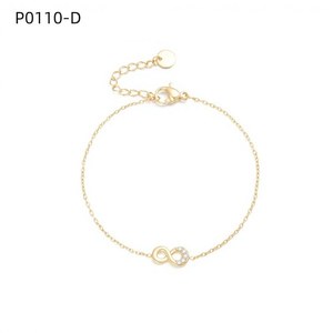 สร้อยข้อมือแฟชั่นพร้อมสร้อยคอเซอร์โคเนีย P0110 สำหรับผู้หญิง เครื่องประดับคุณภาพสูง - Product Image 2