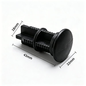 Charnière universelle en PP noir moulé par injection pour couvercle de poubelle L43x33x18mm, compatible avec les poubelles de 120L/240L, prix usine pour usage résidentiel - Product Image 6