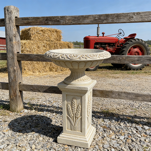 Set di Vasi e Piattaforme Decorative in Resina Artigianale con Motivi di <span class=keywords><strong>Grano</strong></span> Giallo Chiaro e Erba Arricciata, Decorazione per la Casa - Product Image 5