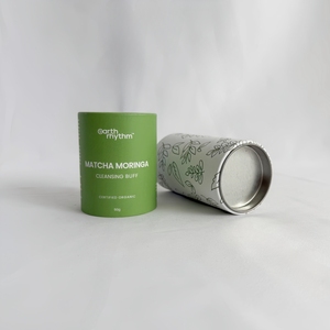 บรรจุภัณฑ์กระดาษแข็งทรงกระบอกสีดำด้าน ทำมือ รีไซเคิลได้ ปรับแต่งได้ เกรดสำหรับอาหาร สำหรับชา เครื่องสำอาง บรรจุภัณฑ์กระดาษแบบซอง - Product Image 2