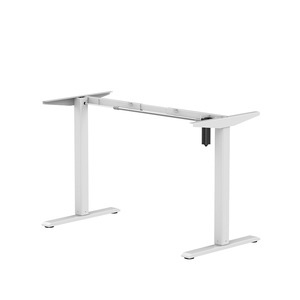 Escritorio de oficina ajustable en altura de diseño moderno, mesa para sentarse, cómoda posición de pie, convertible, extensible, plegable - Product Image 6
