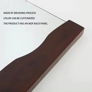 Tete tùy chỉnh hiện đại treo gương phòng tắm trang trí nội thất cổ điển khung gỗ hình chữ nhật lớn treo tường tắm gương cho khách sạn - Product Image 2