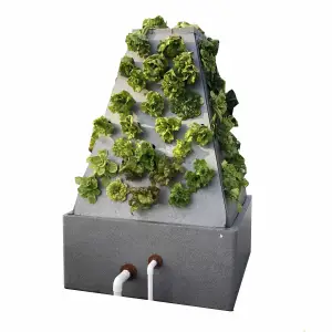 New pyramid aeroponics system for growing vegetables