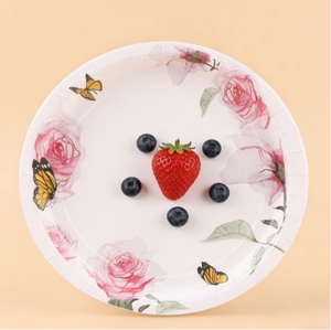 Juego <span class=keywords><strong>de</strong></span> Vajilla Desechable Personalizable Lanweier Serie <span class=keywords><strong>Rosa</strong></span> Mariposa Modelo CS-7 para Fiestas/Festivales - Product Image 5