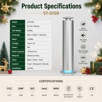 Diffuseur d'arômes électrique sans eau, à commande par application, à air froid, de luxe, personnalisé, pour Noël et Thanksgiving, pour hôtels