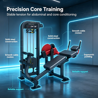 Équipement de musculation de haute qualité, export direct d'usine, équipement de fitness commercial, machine à crunch abdominal pour salle de sport intérieure avec garantie