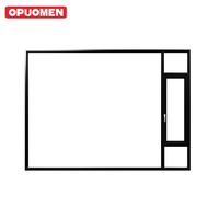 Fenêtres à battants modernes en verre trempé double, cadre en alliage d'aluminium, horizontales, pour chambre à coucher, salon, villas résidentielles