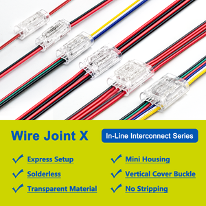 2-контактный медный быстроразъемный клеммный соединитель с корпусом из поликарбоната, без зачистки и пайки, для проводов 18/16AWG — для автомобильного освещения и электроники - Product Image 4