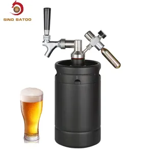 Draft Beer Growler Beer Barrels Dispenser Stainless Steel 304 Mini Beer Keg 5L 10L 3.6L 4L 2L mit CO2 Regulator