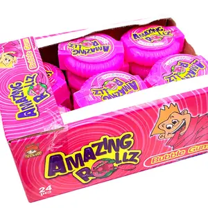 Venta caliente Halal Gum Roll Bubble Chewing Candy