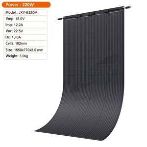 220 Watt 18 Volt Mono tế bào linh hoạt tấm pin mặt trời thế hệ tiếp theo linh hoạt năng lượng mặt trời hệ thống cho ngôi nhà thông minh off-lưới các ứng dụng - Product Image 1
