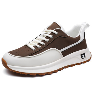 Zapatos de moda para hombre estilo papá, con punta redonda, cordones, suela de goma, entresuela de EVA, forro de malla, estilo para caminar en otoño. - Product Image 5
