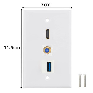 Wallplate HDMI và f kết nối và đầu ra USB <span class=keywords><strong>CATV</strong></span> TV ổ cắm tín hiệu tường ổ cắm - Product Image 3