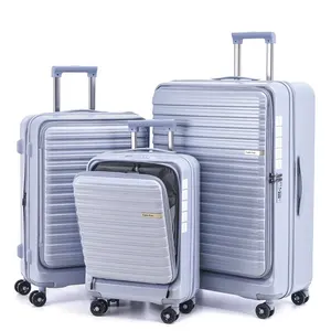 2024 новые продукты производства расширяемых дорожных чемоданов 20 "25" 29 дюймов maletas de viaje Передняя открытая тележка багажный комплект