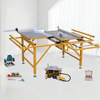 Machines à scier le bois robustes, table et scie à table précise, équipement de coupe du bois pour la menuiserie et les travaux de charpente professionnels