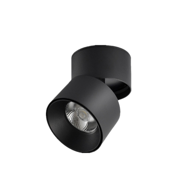 Светодиодный потолочный светильник с поверхностным креплением IP40, вращающийся цилиндр, алюминиевый потолочный светильник 20 Вт с хорошим излучением