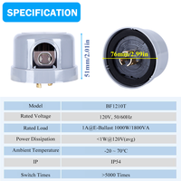 Interrupteur à capteur photoélectrique extérieur CNRIYA, dispositif d'éclairage électronique de rue contrôlé par la lumière, éclairage jour/nuit, inductif 105-135V