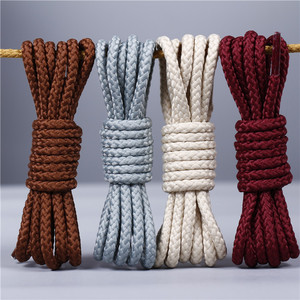 Cordones de Zapatos de Poliéster de Moda de 80/100/120/140 cm de Largo, Cordones Redondos Encerados para Botas <span class=keywords><strong>Martin</strong></span> de Hombre - Product Image 2