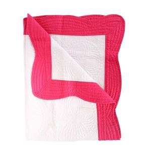 Personalized Lightweight Cotton Stainless Steel Embossed Scalloped Quilted Heirloom <b>Baby</b> Toddler <b>Blanket</b> <b>Newborn</b> Sleeping Quilt - Product Image 3