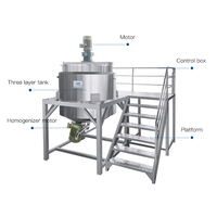Équipement de fabrication de savon liquide haute performance, mélangeur homogénéisateur à cisaillement élevé, cuve de mélange pour détergent, shampoing et nettoyant