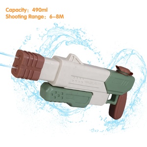 Zomerpomp Waterpistool Speelgoed Luchtdruk Custom Waterpistool Met 2 Nozzles Schieten Water Spel Voor Kinderen - Product Image 4