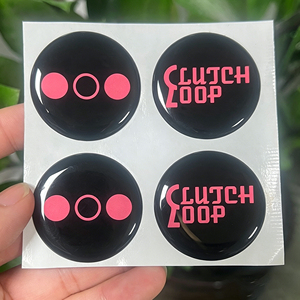 Custom Raised <b>Logo</b> 3D Soft Crystal Epoxy Domed <b>Stickers</b>, Clear Resin Printed Labels for Brand Decoration - Product Image 5